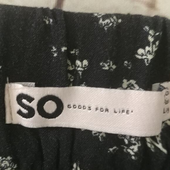 SO Goods For Life High Rise Wide Leg Floral Pants Size XL - Picture 5 of 9